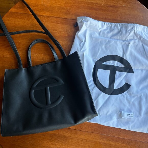 Telfar Black Medium Shopping Bag - Picture 12 of 12